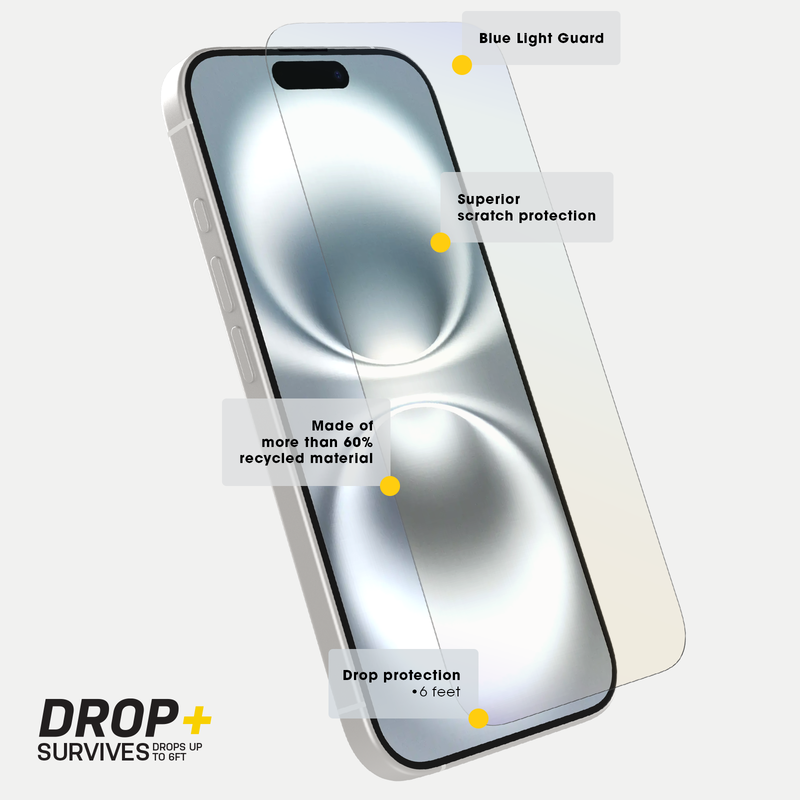 product image 3 - iPhone 16 Displayschutz Premium Pro Glass Blue Light Guard