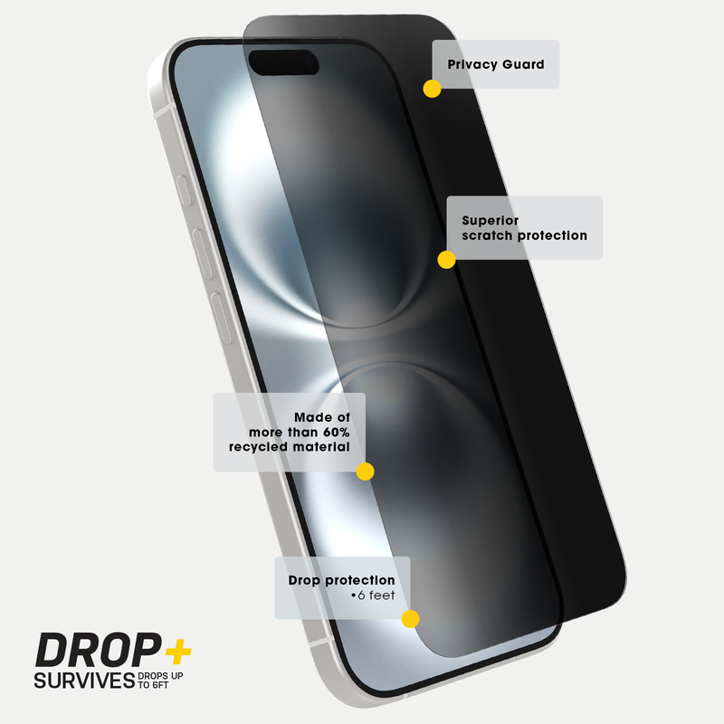 product image 3 - iPhone 16 Pro Max Displayschutz Premium Pro Glass Privacy Guard