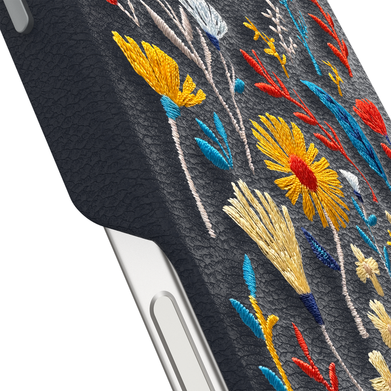 product image 3 - iPhone 16 Pro Max Hülle Symmetry Series Cactus Leather Embroidery