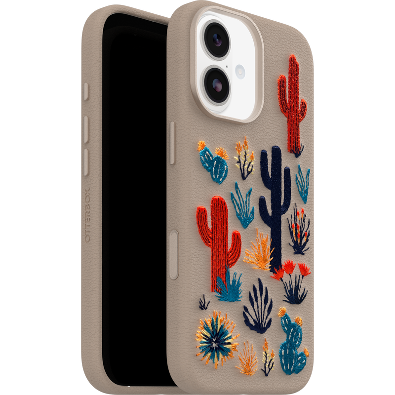 product image 4 - iPhone 17 Hülle Symmetry Series Cactus Leather Embroidery