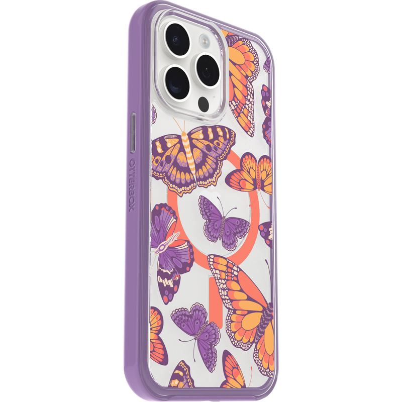 product image 3 - iPhone 15 Pro Max Case Symmetry Series Clear for MagSafe Fluttering Flora