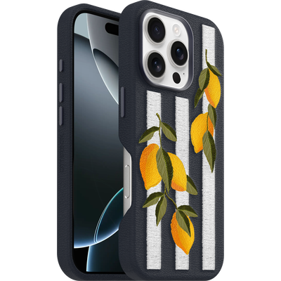 iPhone 16 Pro Hülle | Symmetry Series Cactus Leather Embroidery