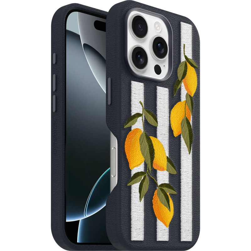 product image 1 - iPhone 16 Pro Hülle Symmetry Series Cactus Leather Embroidery