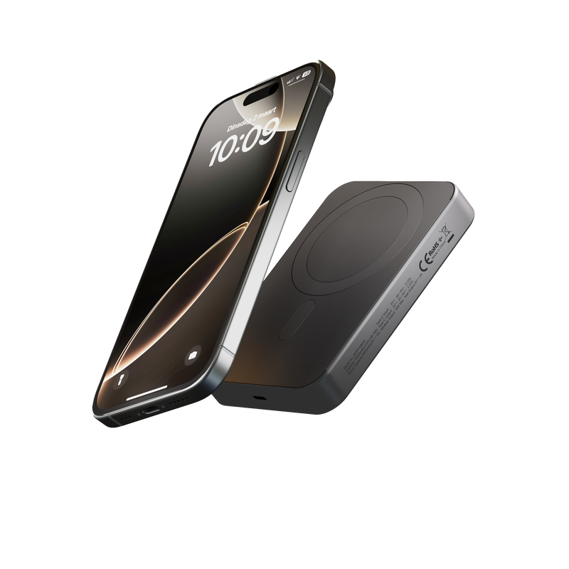 product image 1 - Zens Qi2 Powerbank Slim Aluminium Powerbank Qi2 10k mAh