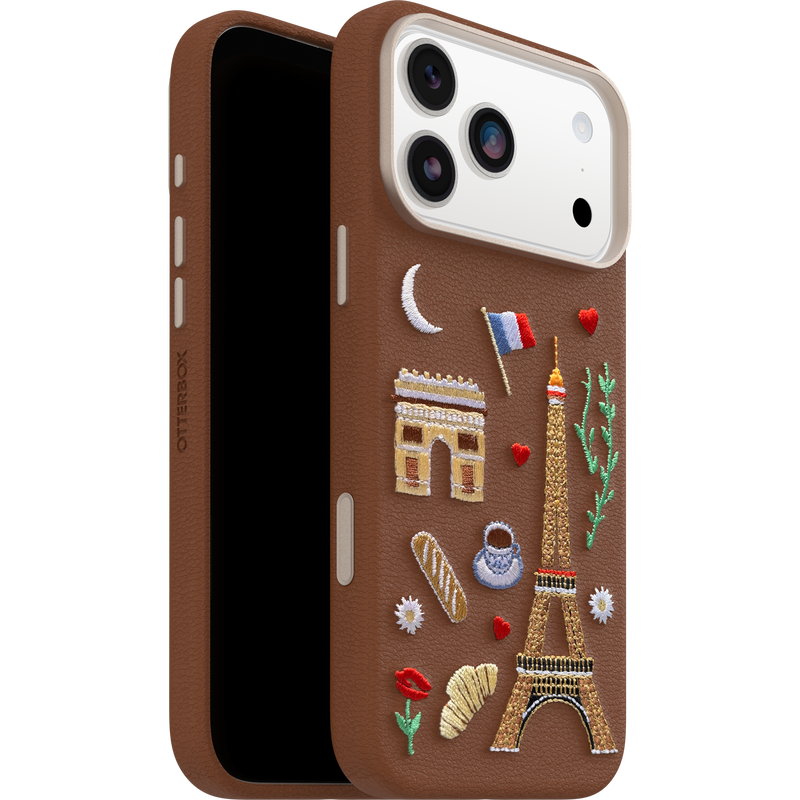 product image 5 - iPhone 17 Pro Max Hülle Symmetry Series Cactus Leather Embroidery