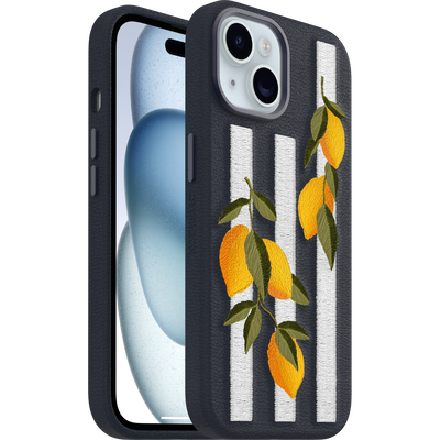 iPhone 16e und iPhone 15 Hülle | Symmetry Series Cactus Leather Embroidery