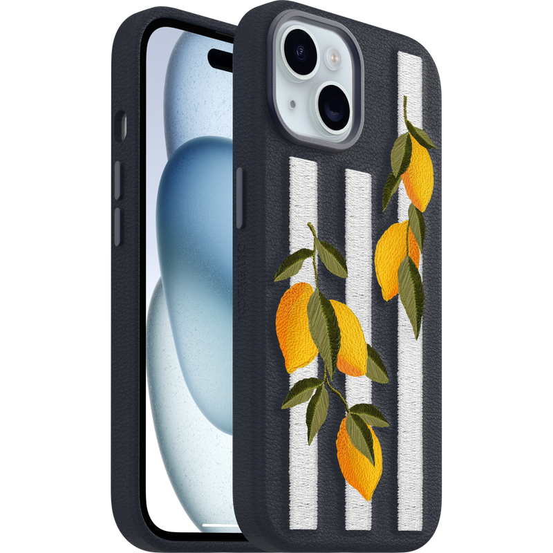 product image 1 - iPhone 16e und iPhone 15 Hülle Symmetry Series Cactus Leather Embroidery