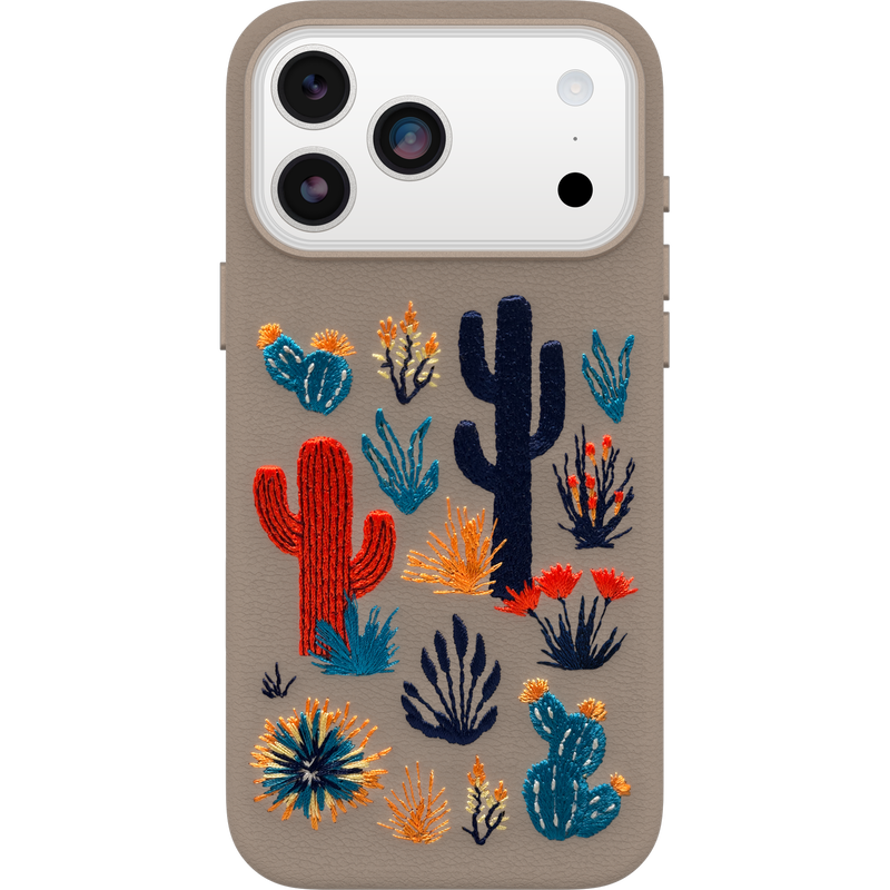 product image 1 - iPhone 17 Pro Max Hülle Symmetry Series Cactus Leather Embroidery