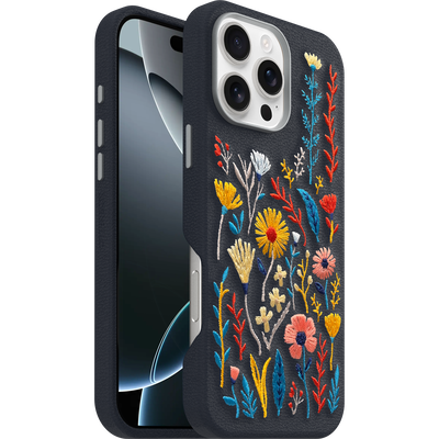 iPhone 16 Pro Max Hülle | Symmetry Series Cactus Leather Embroidery