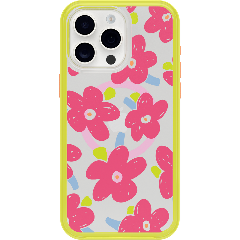 product image 2 - iPhone 15 Pro Max Case Symmetry Series Clear for MagSafe Fluttering Flora