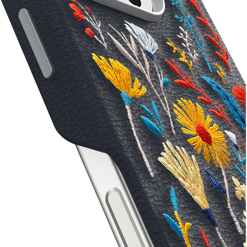 product image 3 - iPhone 16 Pro Hülle Symmetry Series Cactus Leather Embroidery