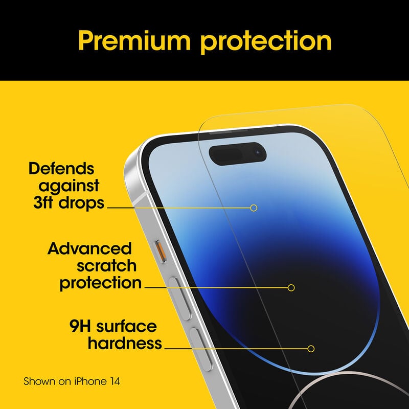 product image 4 - iPhone 15 Pro Displayschutz Premium Glass Antimikrobiellen