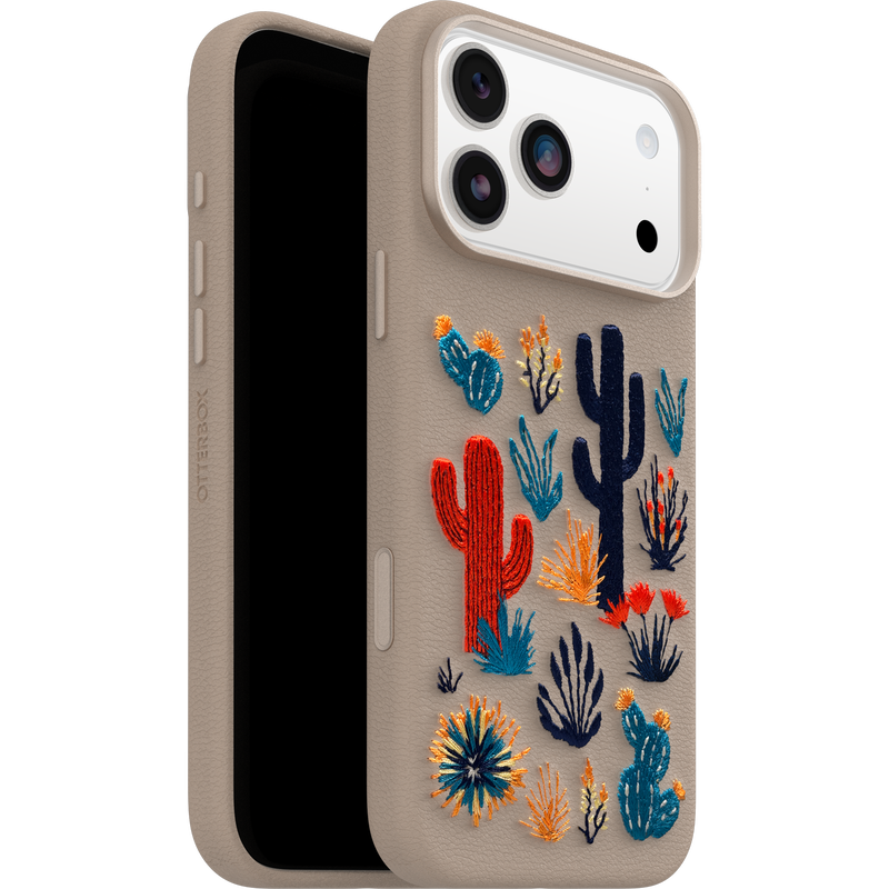 product image 5 - iPhone 17 Pro Max Hülle Symmetry Series Cactus Leather Embroidery