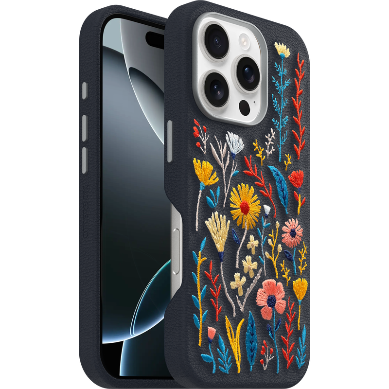 product image 1 - iPhone 16 Pro Hülle Symmetry Series Cactus Leather Embroidery