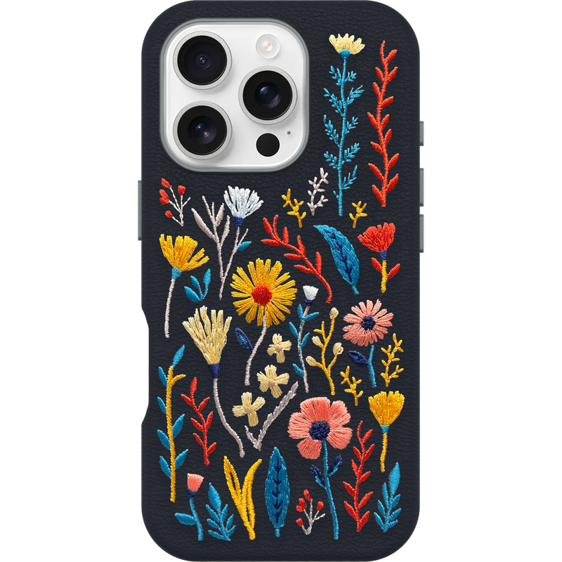 product image 2 - iPhone 16 Pro Hülle Symmetry Series Cactus Leather Embroidery