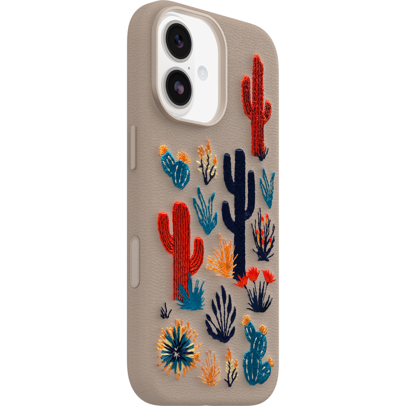 product image 2 - iPhone 17 Hülle Symmetry Series Cactus Leather Embroidery