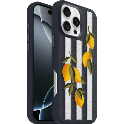 iPhone 16 Pro Max Hülle | Symmetry Series Cactus Leather Embroidery