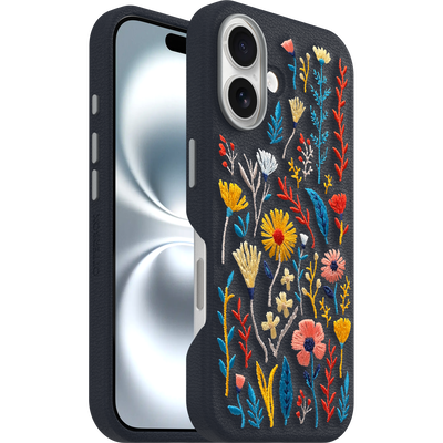 iPhone 16 Hülle | Symmetry Series Cactus Leather Embroidery