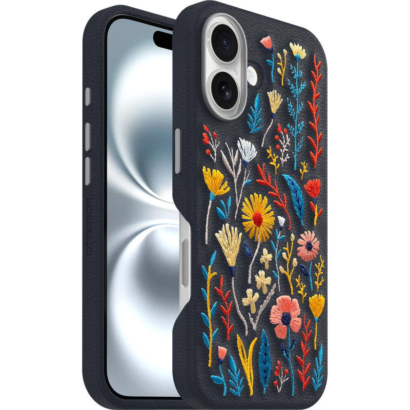 product image 1 - iPhone 16 Hülle Symmetry Series Cactus Leather Embroidery