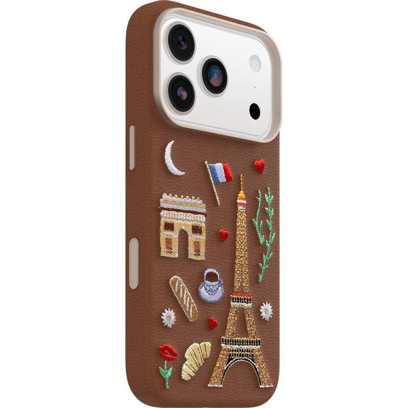 product image 2 - iPhone 17 Pro Hülle Symmetry Series Cactus Leather Embroidery