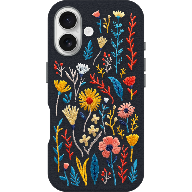 product image 2 - iPhone 16 Hülle Symmetry Series Cactus Leather Embroidery