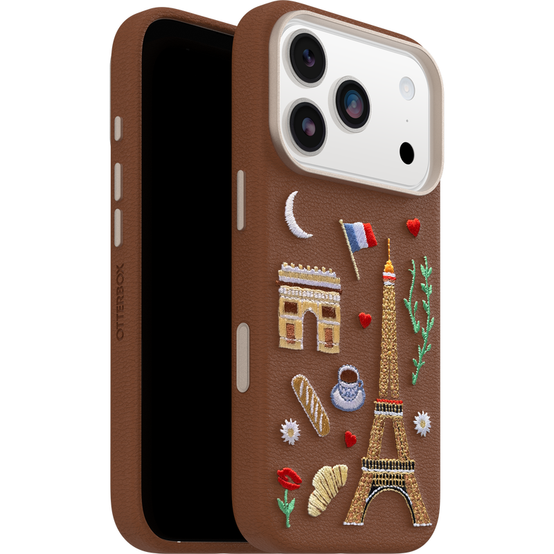 product image 5 - iPhone 17 Pro Hülle Symmetry Series Cactus Leather Embroidery