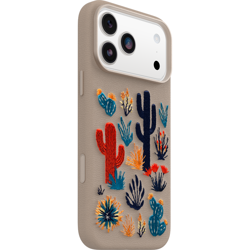 product image 2 - iPhone 17 Pro Max Hülle Symmetry Series Cactus Leather Embroidery