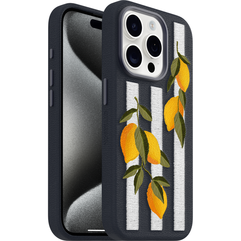 product image 1 - iPhone 15 Pro Max Hülle Symmetry Series Cactus Leather Embroidery