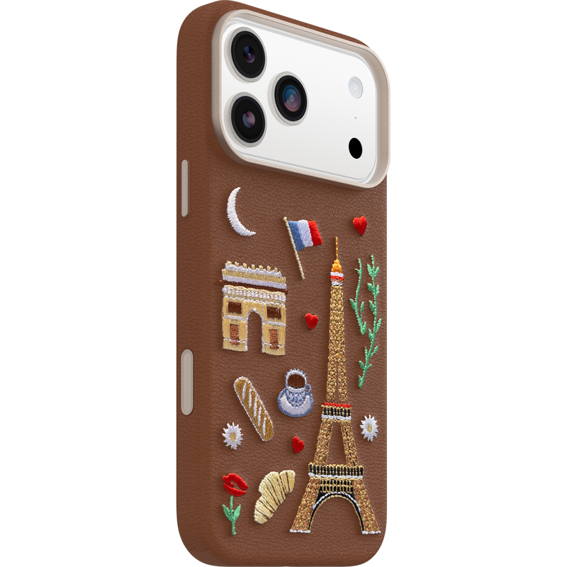 product image 2 - iPhone 17 Pro Max Hülle Symmetry Series Cactus Leather Embroidery