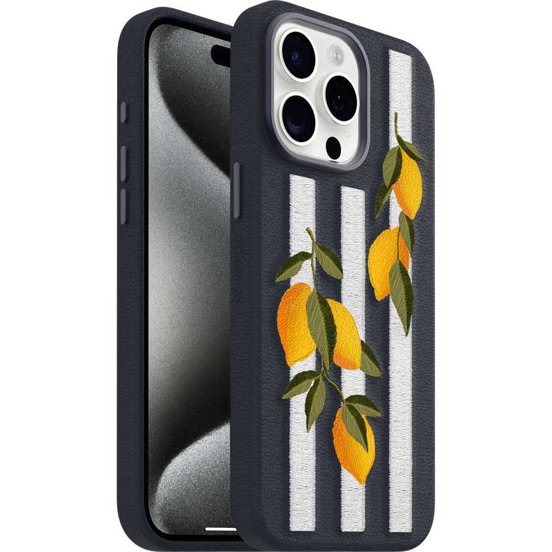 product image 1 - iPhone 15 Pro Max Case Symmetry Series Cactus Leather Embroidery