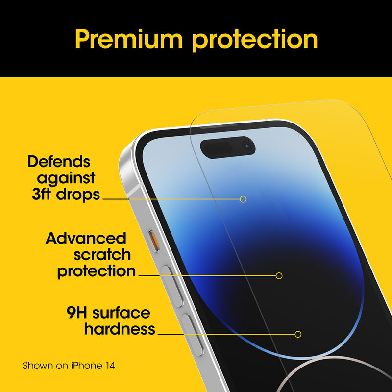 product image 4 - iPhone 15 Plus Screen Protector Premium Glass Antimicrobial
